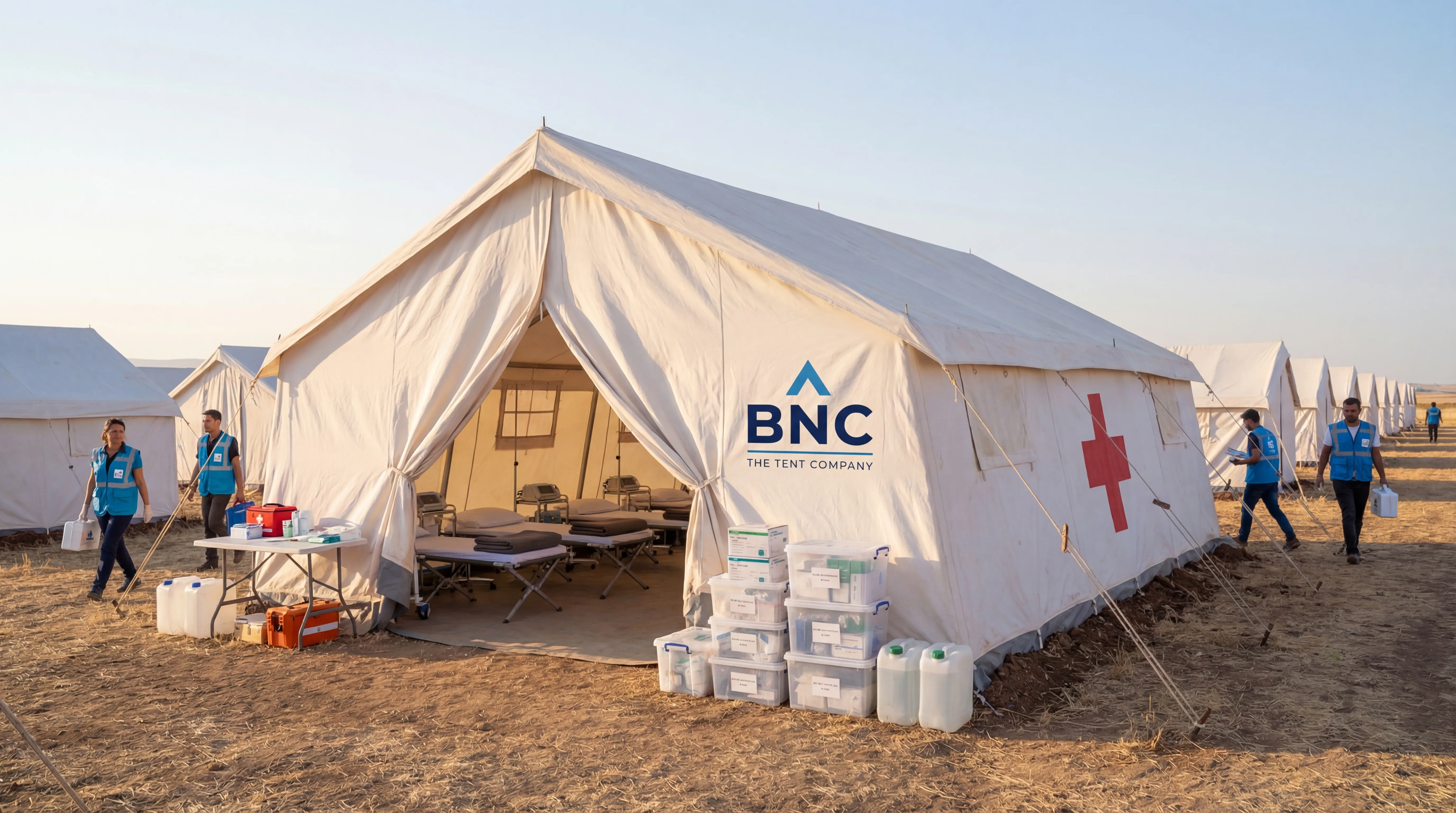 Field hospital tent by BNC